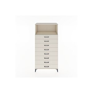Hyperion Dolap Tek Raflı 8 Çekmeceli 88x44x182 Aytaşı-aytaşı
