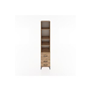 Hyperion Dolap 4 Raflı 3 Çekmeceli 44x44x221 Çam-çam