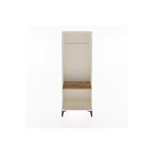Arges Dolap Tek Raflı Kapaklı Tek Askılı 60x30x163 Aytaşı-çam