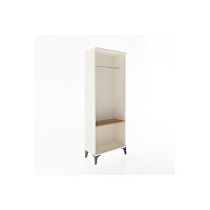 Arges Dolap Tek Raflı Kapaklı Tek Askılı 60x30x163 Aytaşı-çam
