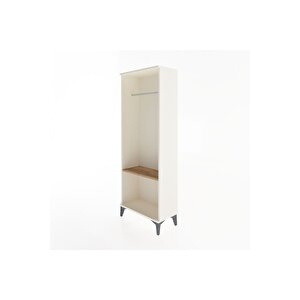 Arges Dolap Tek Raflı Kapaklı Tek Askılı 60x30x163 Aytaşı-çam