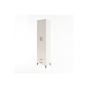 Hyperion Dolap 6 Raflı 2 Çekmeceli 2 Kapaklı 60x44x243 Aytaşı-aytaşı