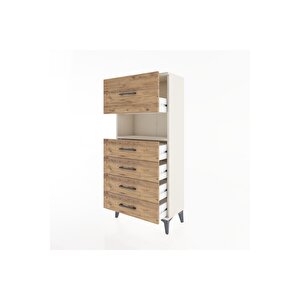 Hyperion Dolap Tek Raflı 5 Çekmeceli 60x44x134 Aytaşı-çam