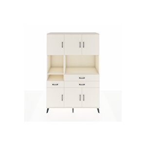 Hyperion Gardrop 9 Raflı 3 Çekmeceli 6 Kapaklı 132x44x195 Aytaşı-aytaşı