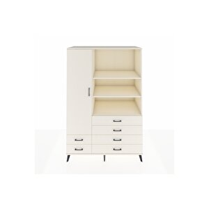 Kronos Dolap 7 Raflı 6 Çekmeceli Tek Kapaklı  132x59x195 Aytaşı-aytaşı/aytaşı