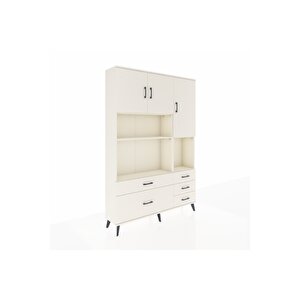 Arges Gardrop 8 Raflı 5 Çekmeceli 3 Kapaklı 132x30x195 Aytaşı-aytaşı