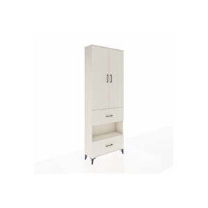 Arges Dolap 5 Raflı 2 Çekmeceli 2 Kapaklı 88x30x243 Aytaşı-aytaşı