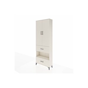 Arges Dolap 5 Raflı 2 Çekmeceli 2 Kapaklı 88x30x243 Aytaşı-aytaşı