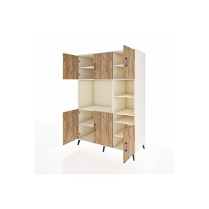 Kronos Dolap 10 Raflı 6 Kapaklı 132x59x195 Aytaşı-çam/aytaşı