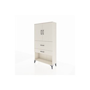 Arges Dolap 2 Raflı 2 Çekmeceli 2 Kapaklı 88x30x163 Aytaşı-aytaşı
