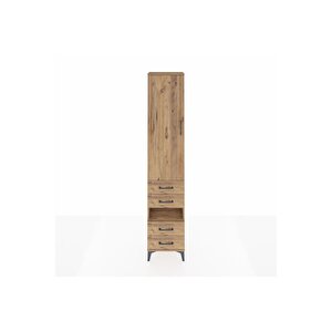 Arges Dolap 4 Raflı 4 Çekmeceli Tek Kapaklı 44x30x221 Çam-çam