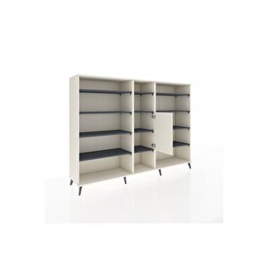 Hyperion Dolap 12 Raflı Tek Kapaklı  220x44x163 Aytaşı-aytaşı/antrasit