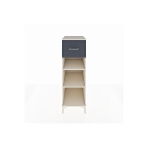 Kronos Dolap 2 Raflı Tek Çekmeceli 44x59x134 Aytaşı-antrasit