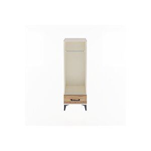 Arges Dolap Tek Raflı Tek Çekmeceli Tek Askılı 44x30x134 Aytaşı-çam