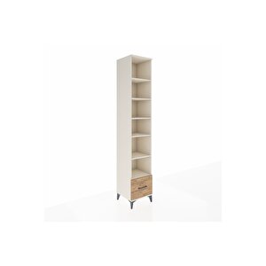 Hyperion Dolap 6 Raflı Tek Çekmeceli 44x44x243 Aytaşı-çam