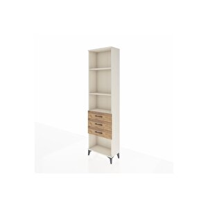 Arges Dolap 3 Raflı 3 Çekmeceli 60x30x221 Aytaşı-çam