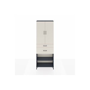 Arges Dolap 4 Raflı 2 Çekmeceli 2 Kapaklı 88x30x243 Antrasit-aytaşı