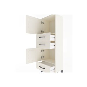 Arges Dolap 2 Raflı 3 Çekmeceli 2 Kapaklı 44x30x134 Aytaşı-aytaşı