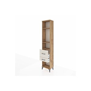 Arges Dolap 3 Raflı 2 Çekmeceli 44x30x221 Çam-aytaşı