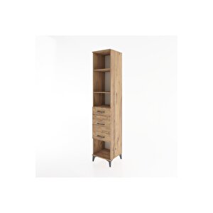 Hyperion Dolap 3 Raflı 3 Çekmeceli 44x44x221 Çam-çam