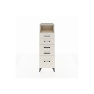 Kronos Dolap Tek Raflı 5 Çekmeceli 44x59x134 Aytaşı-aytaşı