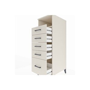 Kronos Dolap Tek Raflı 5 Çekmeceli 44x59x134 Aytaşı-aytaşı