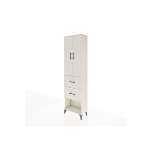 Arges Dolap 2 Raflı 2 Çekmeceli Tek Askılı 60x30x221 Aytaşı-aytaşı