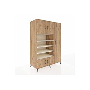 Kronos Dolap 11 Raflı 5 Kapaklı 132x59x195 Çam-çam/aytaşı