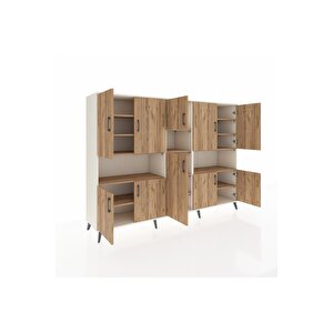 Hyperion Dolap 14 Raflı 10 Kapaklı 220x44x163 Aytaşı-çam