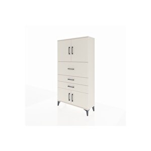 Arges Dolap 2 Raflı 3 Çekmeceli 4 Kapaklı 88x30x163 Aytaşı-aytaşı