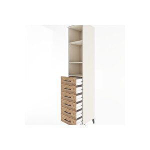 Hyperion Dolap 3 Raflı 6 Çekmeceli 44x44x221 Aytaşı-çam
