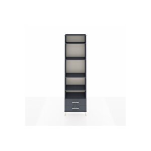 Arges Dolap 5 Raflı 2 Çekmeceli 60x30x221 Antrasit-antrasit