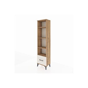 Arges Dolap 4 Raflı Tek Çekmeceli 44x30x182 Çam-aytaşı