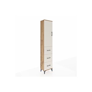 Arges Dolap 2 Raflı 3 Çekmeceli Tek Askılı 44x30x221 Çam-aytaşı