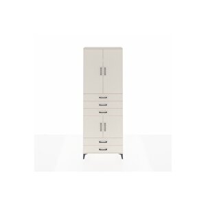 Arges Dolap 4 Raflı 5 Çekmeceli 4 Kapaklı 88x30x243 Aytaşı-aytaşı