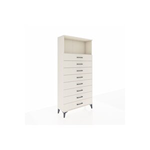 Arges Dolap Tek Raflı 8 Çekmeceli 88x30x182 Aytaşı-aytaşı
