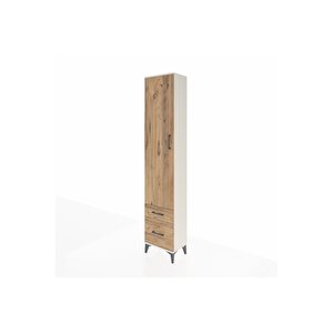 Arges Dolap 4 Raflı 2 Çekmeceli Tek Kapaklı 44x30x221 Aytaşı-çam