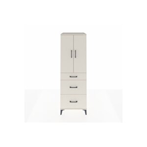 Kronos Dolap 2 Raflı 3 Çekmeceli 2 Kapaklı 60x59x182 Aytaşı-aytaşı