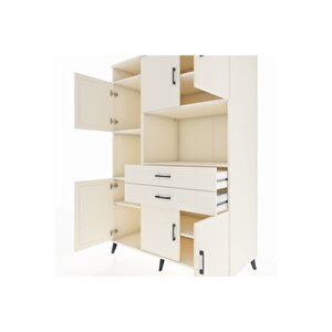 Kronos Dolap 8 Raflı 2 Çekmeceli 6 Kapaklı 132x59x195 Aytaşı-aytaşı/aytaşı