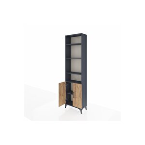 Arges Dolap 5 Raflı 2 Kapaklı 60x30x221 Antrasit-çam