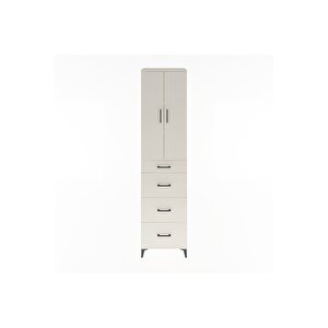 Hyperion Dolap 3 Raflı 4 Çekmeceli 2 Kapaklı 60x44x243 Aytaşı-aytaşı