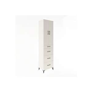 Hyperion Dolap 3 Raflı 4 Çekmeceli 2 Kapaklı 60x44x243 Aytaşı-aytaşı