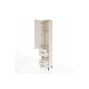 Arges Dolap 3 Raflı 3 Çekmeceli Tek Askılı 44x30x221 Aytaşı-aytaşı