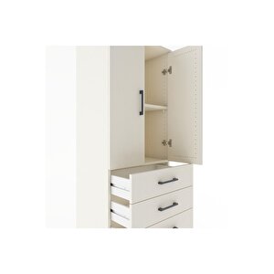 Hyperion Dolap 2 Raflı 4 Çekmeceli 2 Kapaklı 60x44x182 Aytaşı-aytaşı