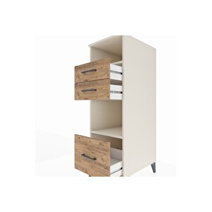 Kronos Dolap 2 Raflı 3 Çekmeceli 44x59x134 Aytaşı-çam