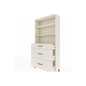 Arges Dolap 3 Raflı 3 Çekmeceli 88x30x182 Aytaşı-aytaşı