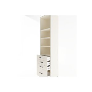 Hyperion Dolap 4 Raflı 4 Çekmeceli 60x44x243 Aytaşı-aytaşı
