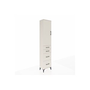 Arges Dolap 2 Raflı 4 Çekmeceli Tek Askılı 44x30x221 Aytaşı-aytaşı