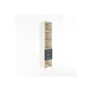 Hyperion Dolap 3 Raflı 3 Çekmeceli 44x44x221 Aytaşı-antrasit