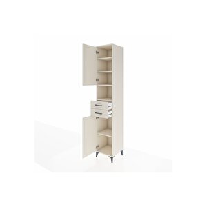 Hyperion Dolap 5 Raflı 2 Çekmeceli 2 Kapaklı 44x44x243 Aytaşı-aytaşı